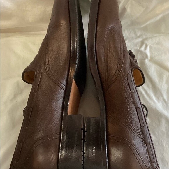 Alain Delon Beautiful Quality Leather Loafers Size 13 excellent condition. main image 4